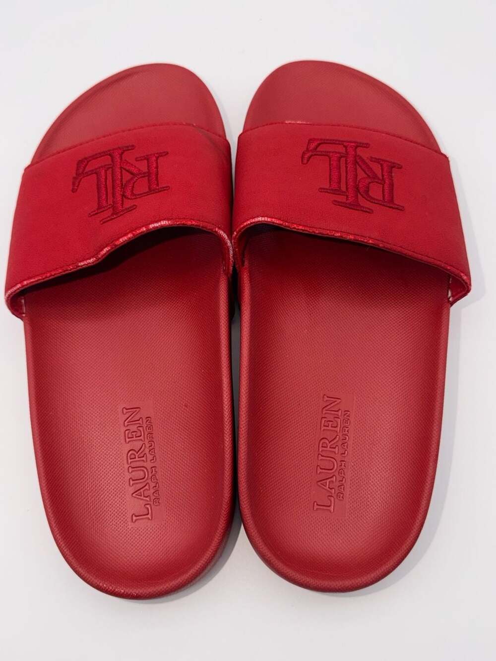 Lauren Ralph Lauren Ayden Logo Pool Slide Sandals